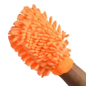 Orange-Micro Fiber Dusting Gloves Orange