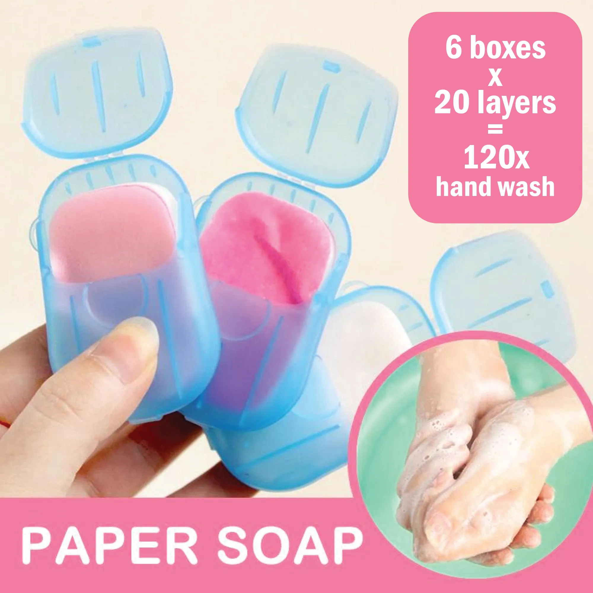Paper Soap -6pcs / box