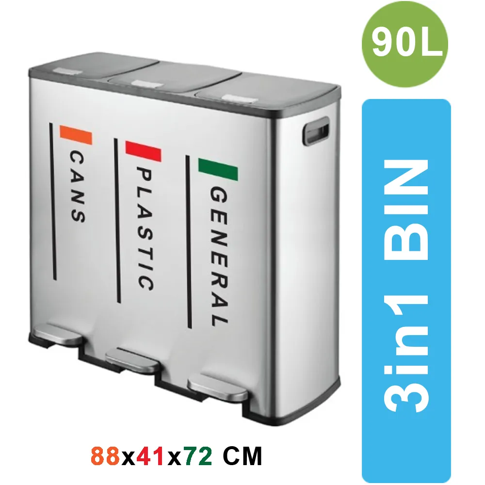 90L – 3 in 1 Steel BIN