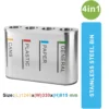 4in1 STEEL DUSTBIN